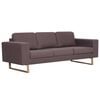 vidaXL 3-Sitzer-Sofa Stoff Taupe