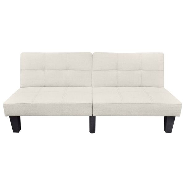 vidaXL Schlafsofa Verstellbar Beige