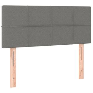 vidaXL Kopfteil Dunkelgrau 100x5x78/88 cm Stoff