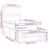 vidaXL Boxspringbett mit Matratze Dunkelgr&uuml;n 80x200 cm Samt