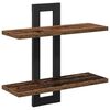 vidaXL Schweberegale Altholz 40 x 15 x 40 cm Holzwerkstoff