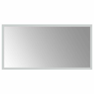 vidaXL LED-Badezimmerspiegel Transparent 60 x 30 cm Geh&auml;rtetes Glas