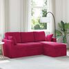 vidaXL Sofa Weinrot Gesamtabmessungen: 198 x 134 x 80 cm (B x T x H)
