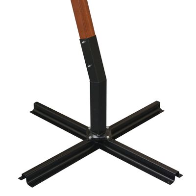 vidaXL Ampelschirm mit Mast Terracotta-Rot 3x3 m Massivholz Tanne