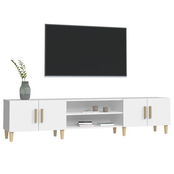vidaXL TV-Schrank Weiß 180 x 31,5 x 40 cm Holzwerkstoff