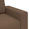 vidaXL 3-teiliges Sofa-Set mit Kissen, brauner Stoff