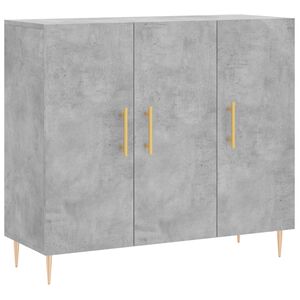 vidaXL Sideboard Betongrau 90x34x80 cm Holzwerkstoff