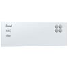 vidaXL Magnettafel Wandmontage Wei&szlig; 60x20 cm Hartglas