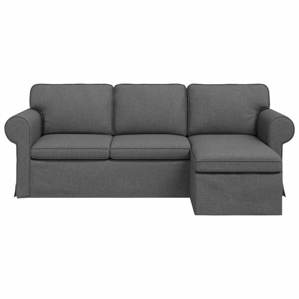 vidaXL Sofa Dunkelgrau