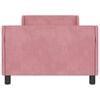 vidaXL Kinderbettgestell mit Kopfteil Rosa 90 x 200 cm Samt