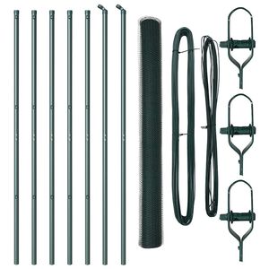 vidaXL Zaunpfosten Gr&uuml;n