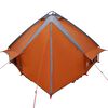 vidaXL Teepee Zelt mit Dach Grau und Orange 490 x 410 x 210 cm