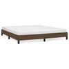 vidaXL Bettgestell ohne Matratze Dunkelbraun 160x200 cm Stoff