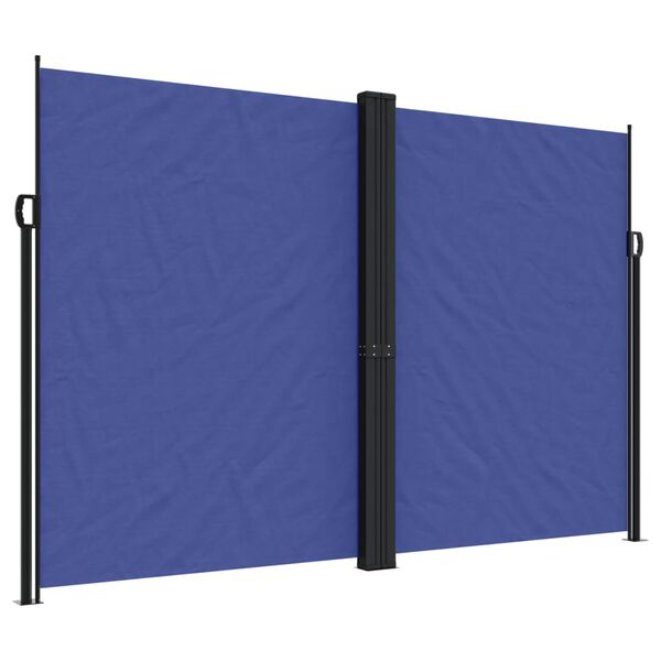 vidaXL Seitenmarkise Ausziehbar Blau 220x1200 cm