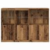 vidaXL LED-Sideboard Altholz 142,5 x 37 x 100 cm Holzwerkstoff
