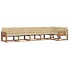 vidaXL Outdoor-Sofagarnitur 6 Stk. Natur und Beige