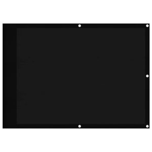 vidaXL Balkon-Sichtschutz Schwarz 75x800 cm 100 % Polyester-Oxford