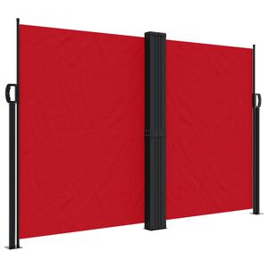 vidaXL Seitenmarkise Ausziehbar Rot 160x1200 cm