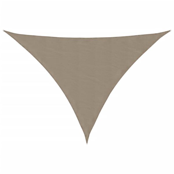 vidaXL Sonnensegel Oxford-Gewebe Dreieckig 2,5x2,5x3,5 m Taupe