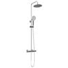 vidaXL Thermostatisches Duschset Chrom 26,5 x 46 x 123 cm