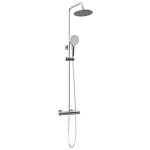 vidaXL Thermostatisches Duschset Chrom 26,5 x 46 x 123 cm