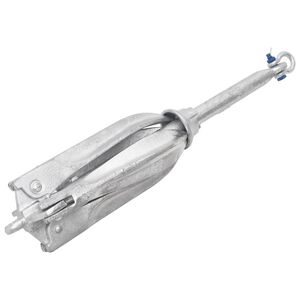 vidaXL Klappanker Silber 10 kg Feuerverzinktes Gusseisen