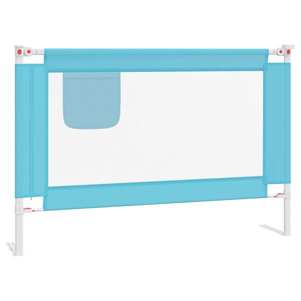 vidaXL Kleinkind-Bettschutzgitter Blau 100x25 cm Stoff