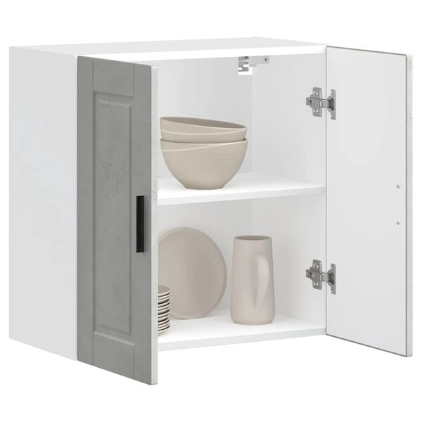 vidaXL K&uuml;chen-H&auml;ngeschrank Porto Betongrau Holzwerkstoff