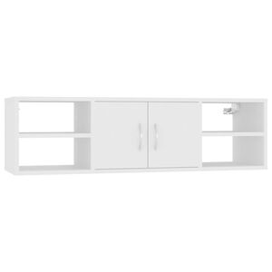 vidaXL Wandregal Wei&szlig; 102x30x29 cm Holzwerkstoff