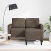 vidaXL 2er-Sofa mit Chaiselongue L-Form Dunkelgrau 125 cm Kunstleder