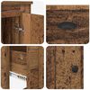 vidaXL Highboard mit Schubladen 3 pcs Altholz Holzwerkstoff