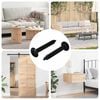 vidaXL Selbstschneidender Nagel 2 pcs Schwarz 4 x 25 mm Stahl
