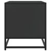 vidaXL TV-Schrank Schwarz 91x40x46 cm Holzwerkstoff und Metall