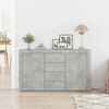 vidaXL Sideboard Betongrau 120 x 36 x 69 cm Holzwerkstoff