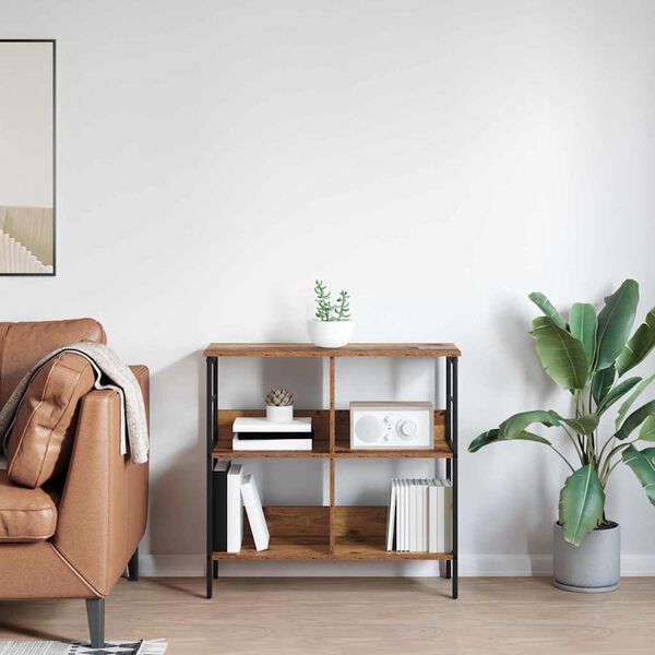 vidaXL B&uuml;cherregal Altholz 82 x 32 x 79 cm Holzwerkstoff