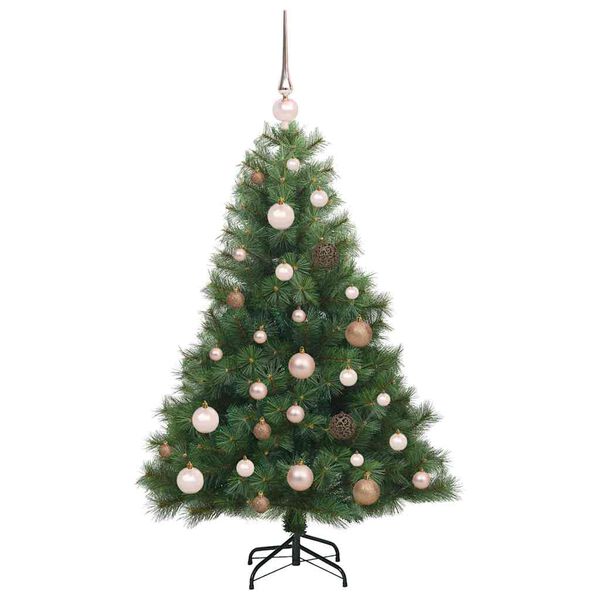 vidaXL K&uuml;nstlicher Weihnachtsbaum mit 150 LEDs Gr&uuml;n 120 cm PE und PVC