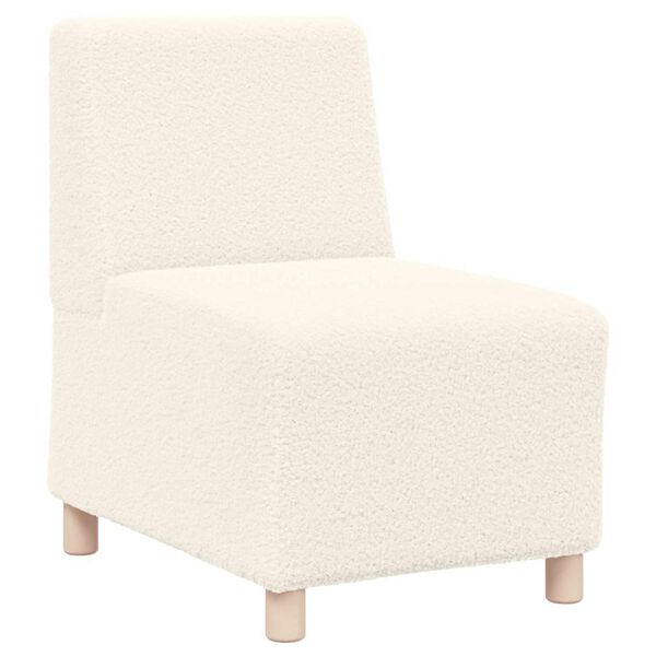 vidaXL Modulares Armfreies Sofa 2 pcs Creme 55 x 74 x 82 cm