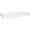 vidaXL Hundezwinger Schwarz 36 m&sup2; Stahl