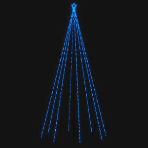 vidaXL LED Weihnachtsbaum Indoor Outdoor 576 LEDs Blau 3,6 m