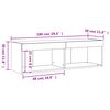 vidaXL TV-Schrank mit LED-Leuchten Sonoma-Eiche 100x30x30 cm