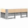 vidaXL Aufbewahrungskopfteil mit Regal Beton Grau 90 cm Holzwerkstoff