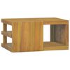 vidaXL Wand-Badschrank 60x45x30 cm Massivholz Teak