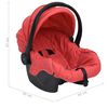 vidaXL Babyschale Rot 42x65x57 cm