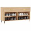 vidaXL Schuhbank Sonoma-Eiche 102x35x55 cm Holzwerkstoff