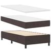 vidaXL Boxspringbett mit Matratze Dunkelbraun 90 x 190 cm Stoff