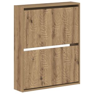 vidaXL Wandmontierter Schuhschrank DELFT 71 x 17 x 86 cm Holzwerkstoff