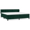 vidaXL Boxspringbett mit Matratze Dunkelgr&uuml;n 200x200 cm Samt