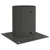 vidaXL runder Bodenanker 12 Stk. Anthrazit 18 x 18 x 15 cm Metall