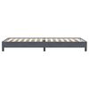 vidaXL Boxspringbett ohne Matratze Dunkelgrau 100x220 cm Samt