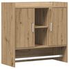 vidaXL Wandregal Wandhalterung Artisan-Eiche 80 x 36 x 80 cm